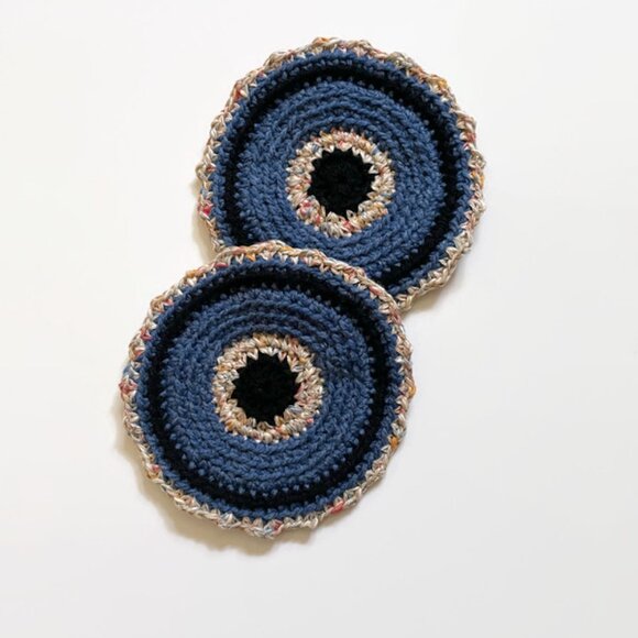 Crochet Pot Holder, Crochet Trivet, Kitchen Decor Placemats, Pot Holders July 4 - Picture 2 of 7